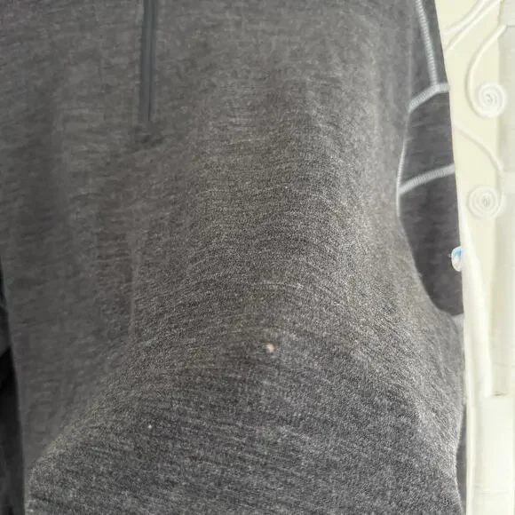 Kuhl Team Merino Wool Quarter Zip Pullover Sweater XL Mens Grey Hiking Gorpcore - Picture 9 of 10